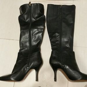 Black healed boots by Nine West